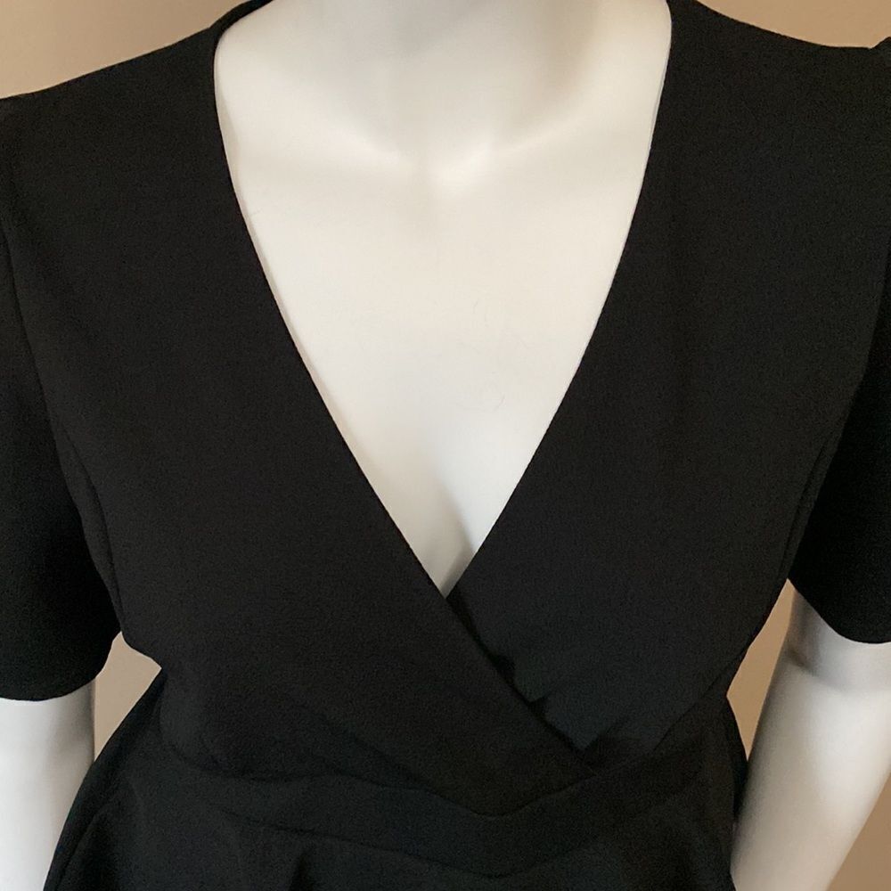 NWT Fashion Nova Black Peplum Dress - Size:1X - Picture 11 of 16